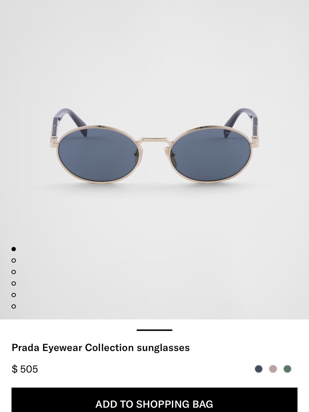 Prada Oval Sunglasses